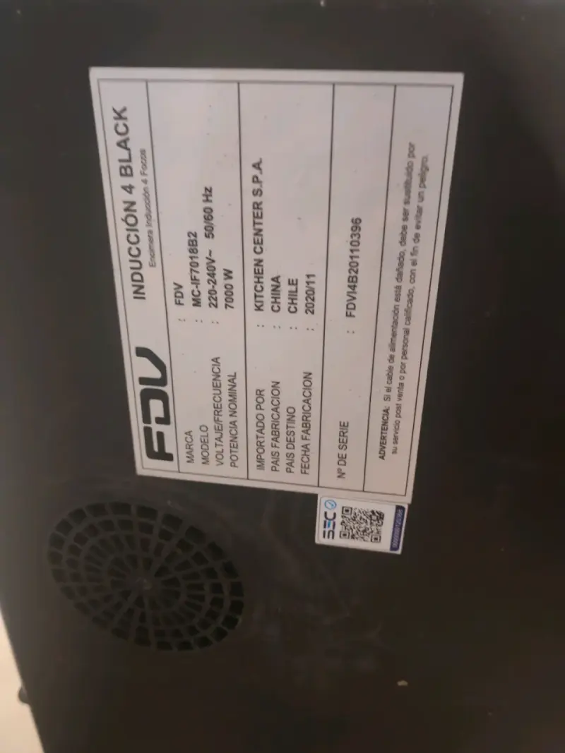 Encimera de inducción FDV Inducción 4 Black - 2