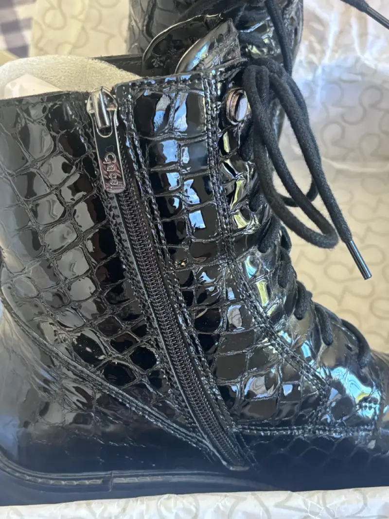 Botines de charol negro Aretha talla 39 - 2