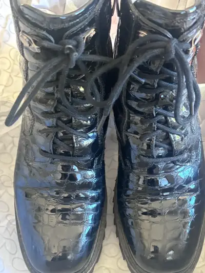 Botines de charol negro Aretha talla 39 - miniatura 3