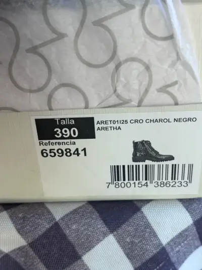 Botines de charol negro Aretha talla 39 - miniatura 4