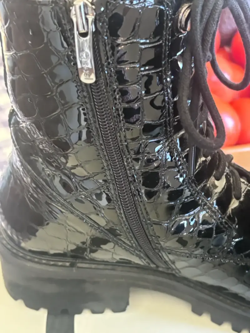 Botines de charol negro Aretha talla 39 - 5