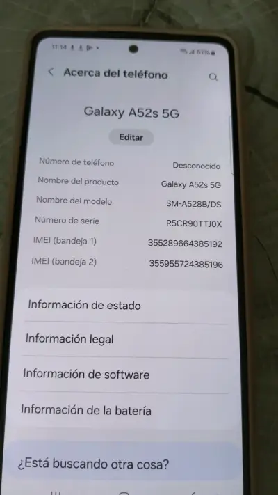 Samsung Galaxy A52s 5G en buen estado - miniatura 1