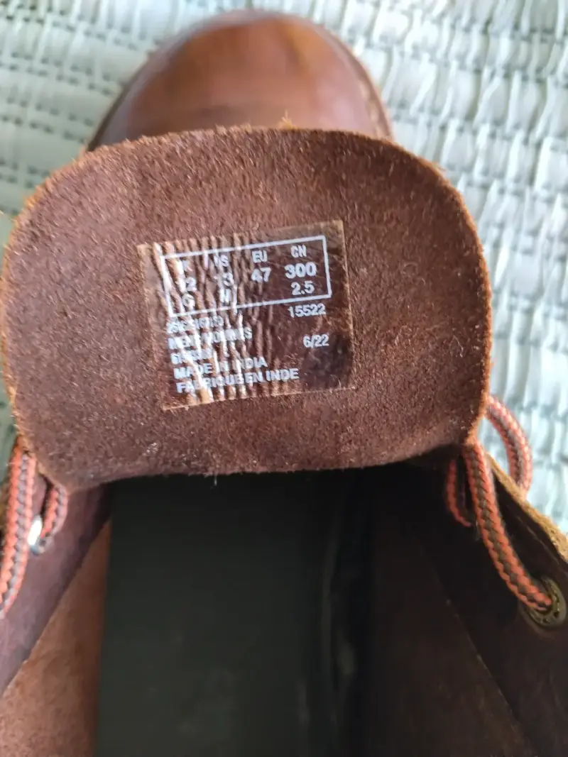 Botines de cuero marrón para hombre talla 47 - 4