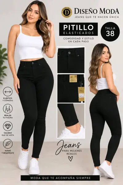 Jeans cargo estilo Fashion Nova talla 38 - miniatura 3