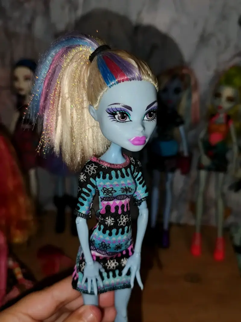 Muñeca Monster High con vestido colorido,bella aby - 2