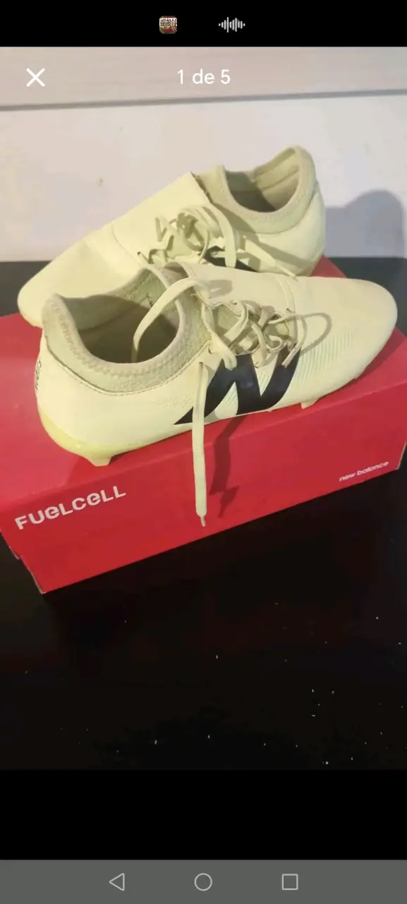 Zapatillas de fútbol New Balance FuelCell blancas - 2