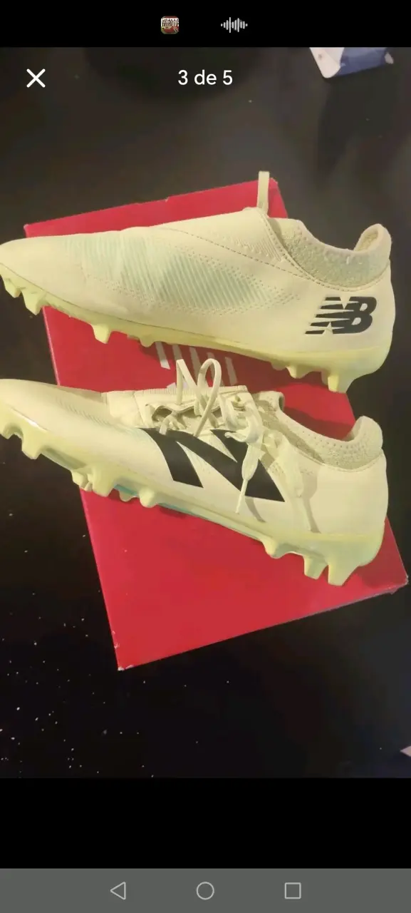 Zapatillas de fútbol New Balance FuelCell blancas - 3