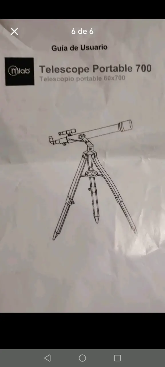 Telescopio con trípode y estuche - 6