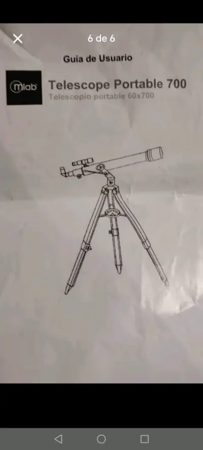Telescopio con trípode y estuche - miniatura 6