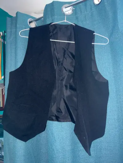 Chaleco negro bolero para hombre talla 16 - miniatura 3