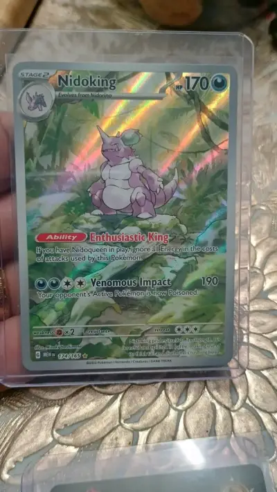 Carta Pokémon Nidoking Holográfica - miniatura 1