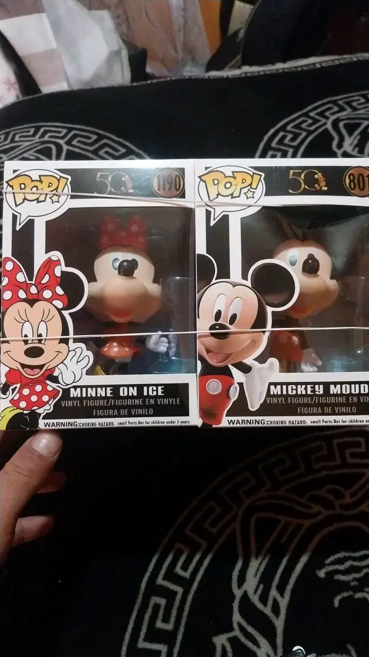 Figuras Funko Pop Minnie y Mickey Mouse Edición 50 Aniversario - 1