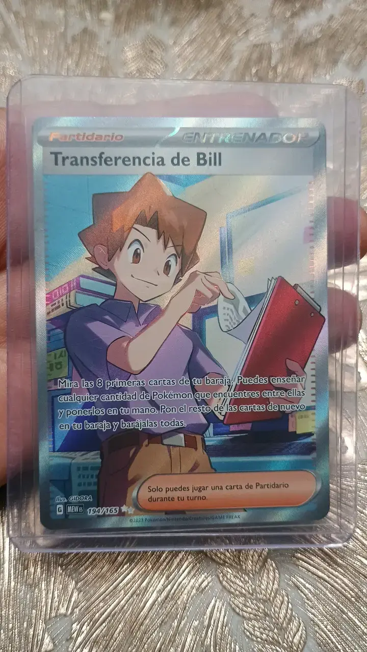 Carta Pokémon Transferencia de Bill holográfica - 1