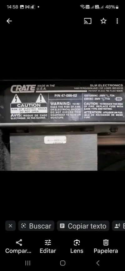 Amplificador Crate GX-65 para guitarra eléctrica - miniatura 3