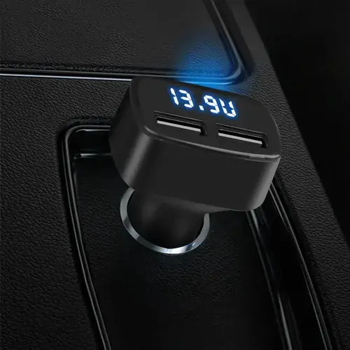 Cargador de Auto USB Dual con Pantalla LED - 2