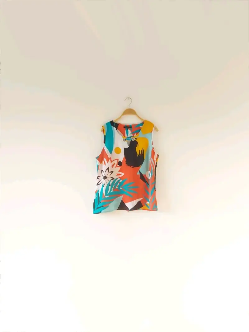 Blusa sin mangas retro - 2
