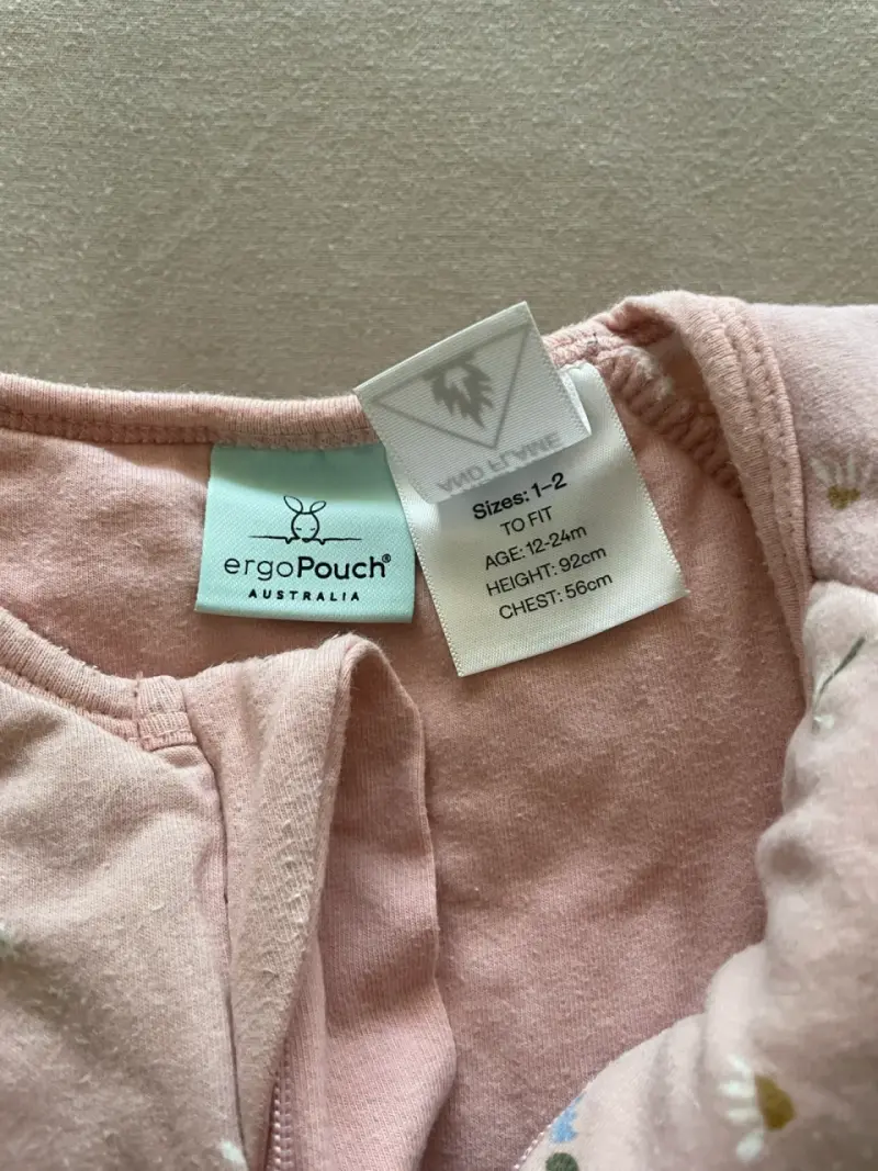 Saco de dormir ergopouch rosa para bebé - 2