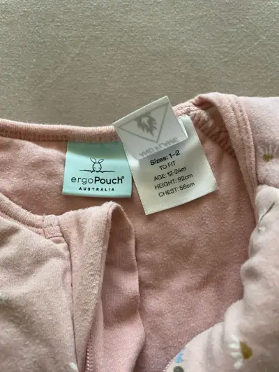Saco de dormir ergopouch rosa para bebé - miniatura 2