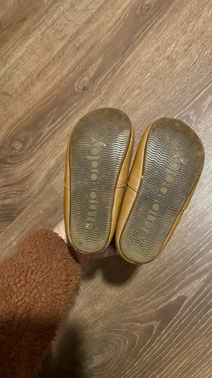 Botines de cuero ergonómicos para bebé color camel - 3