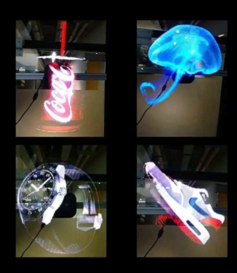 Proyector Holográfico 3D LED con Control Remoto