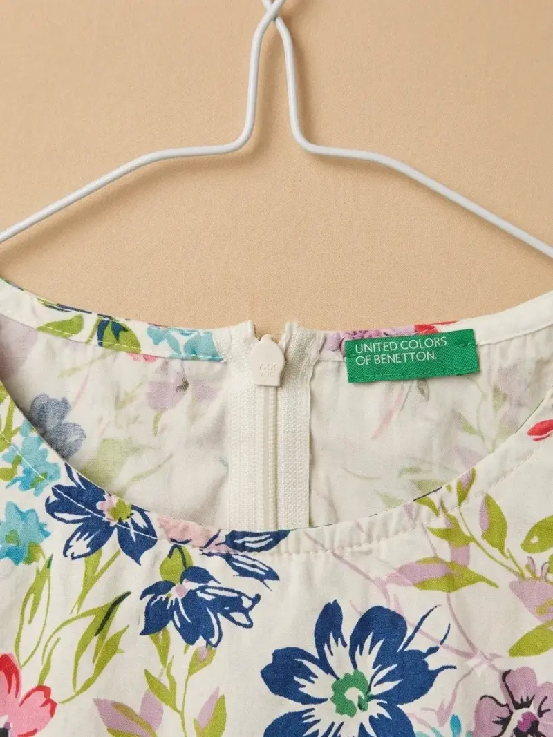 Vestido floral para niña United Colors of Benetton - 2