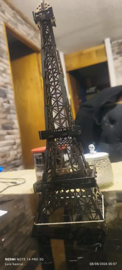 Decoración de madera estilo Torre Eiffel - miniatura 6