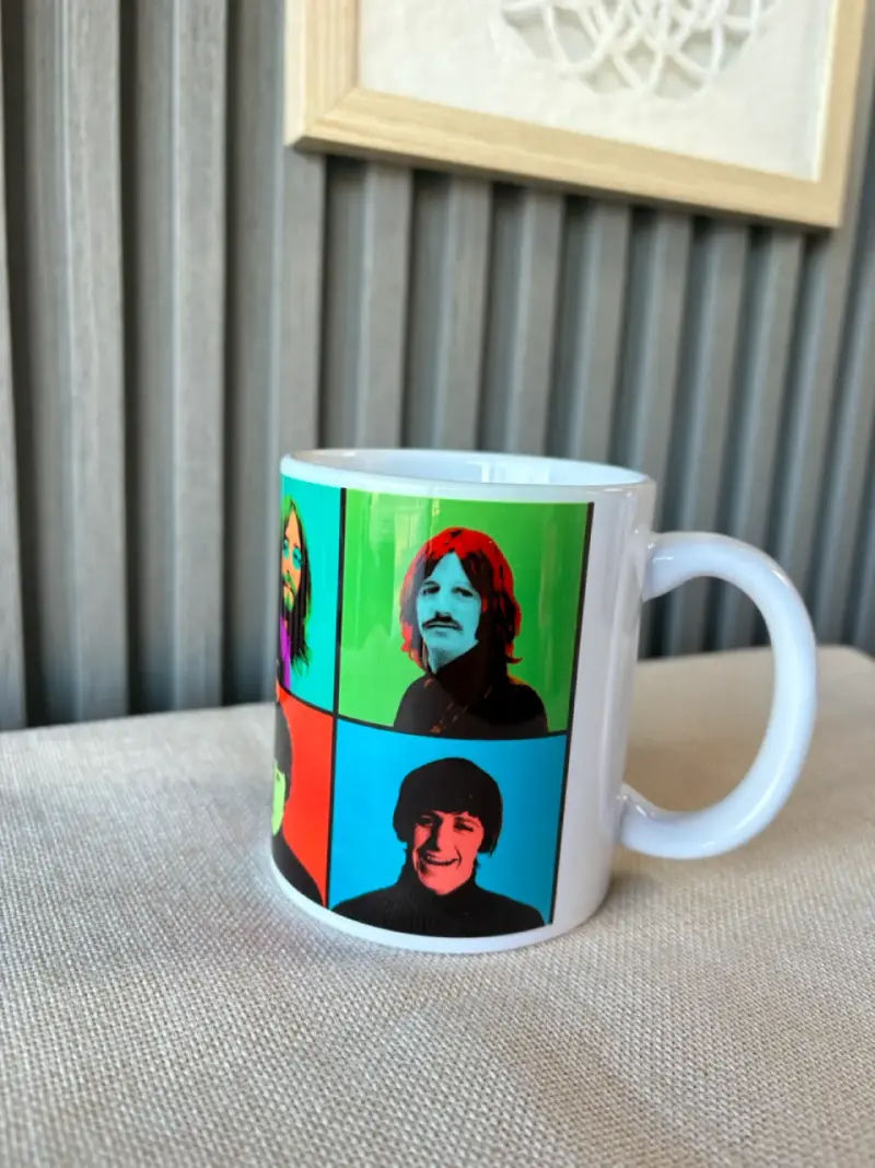 Taza de cerámica The Beatles colorida - 2