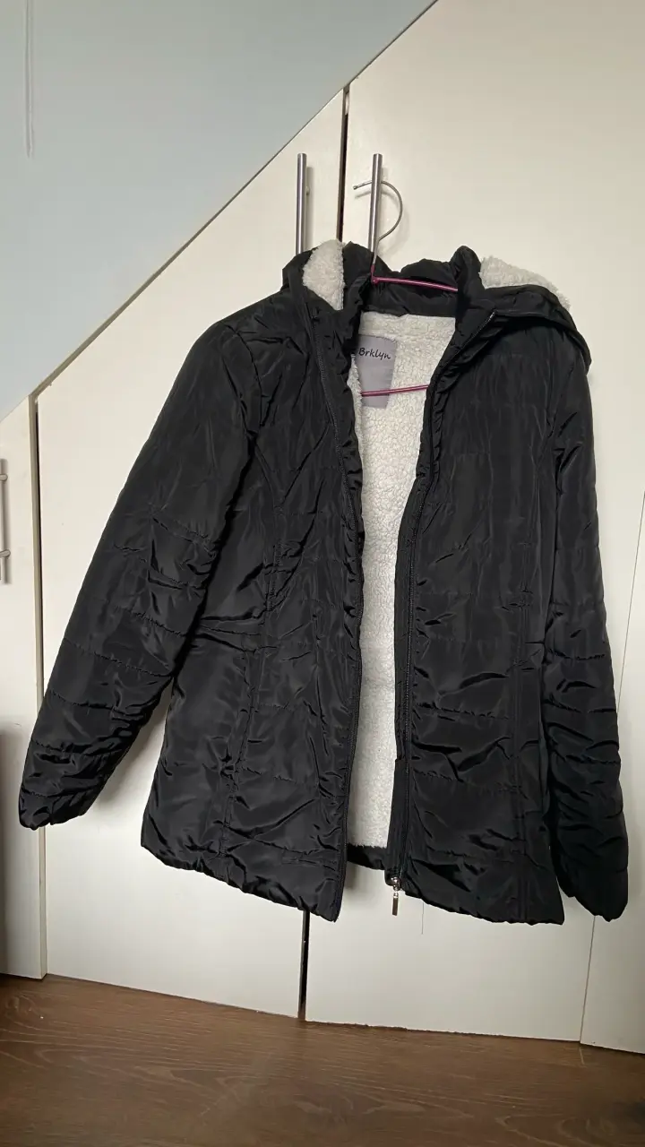 Chaqueta negra con forro polar St Brklyn