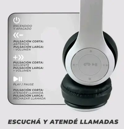 Audífonos inalámbricos P47 con Bluetooth 5.0 - miniatura 3