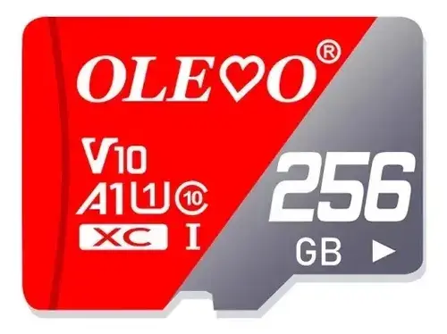 Tarjeta Memoria Micro SD Olevo 256 GB Original A1, - 1