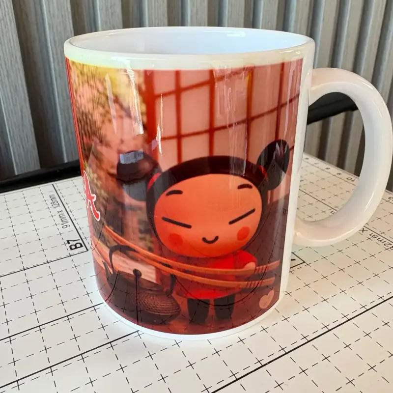 Taza de cerámica Pucca diseño animado - 3