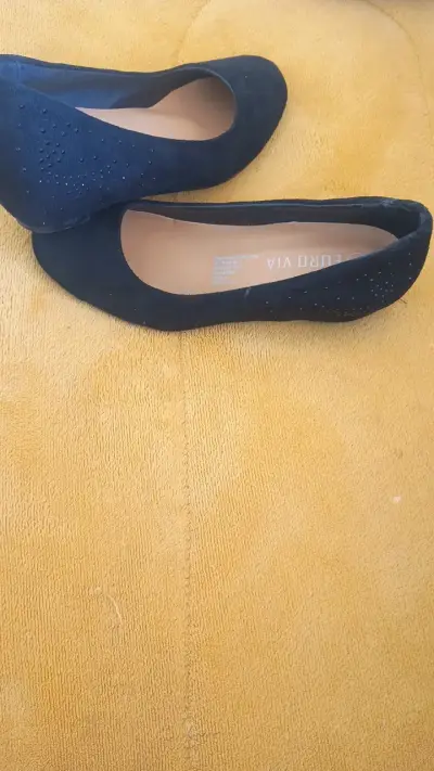 Zapatos planos negros Eurovia para mujer - miniatura 2
