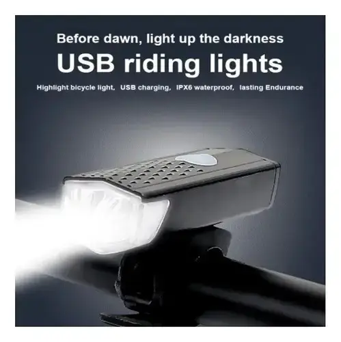 Luz delantera para bicicleta recargable LED - 3