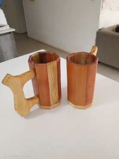Jarras de madera artesanal para cerveza - miniatura 2