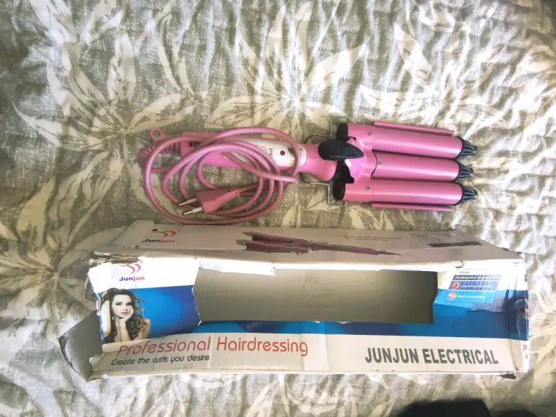 Rizador de Pelo Profesional Junjun Eléctrico Rosado - 1