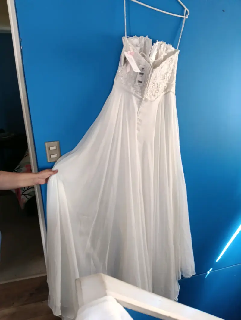 Vestido de novia La Casa Blanca con encaje - 4