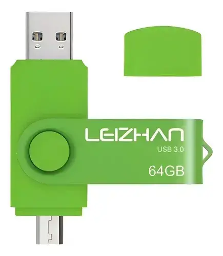 Pendrive USB 3.0 Leizhan 128GB Verde - 2