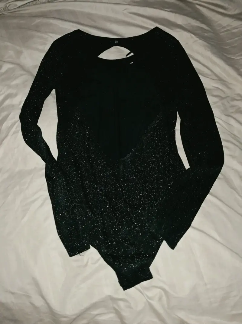 Body negro brillante Foster para mujer - 2