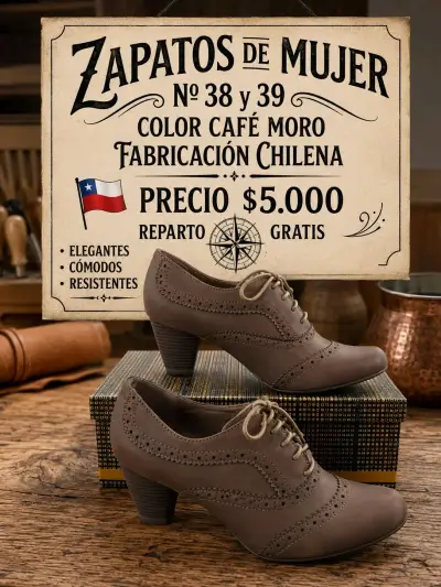 Zapatos de mujer, confección nacional - miniatura 1