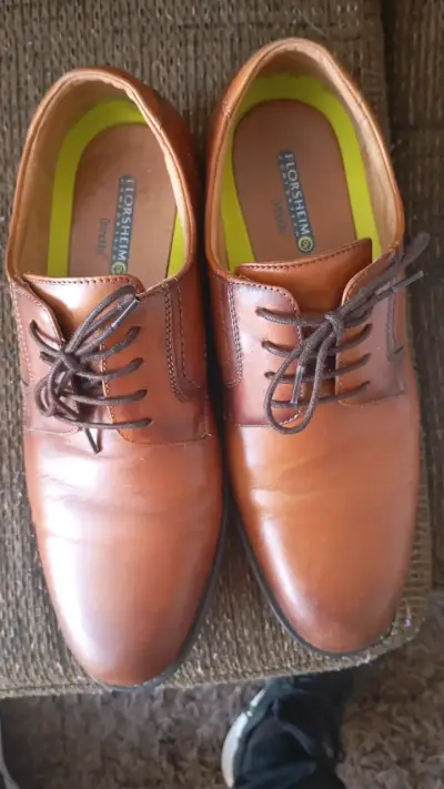 Zapatos de cuero marrón Ferracini para hombre - miniatura 3