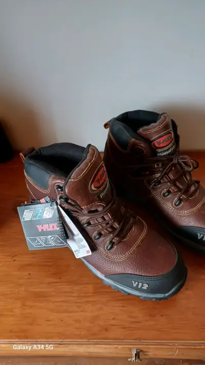 Botas de seguridad V-Flex marrones con punta de acero - miniatura 1