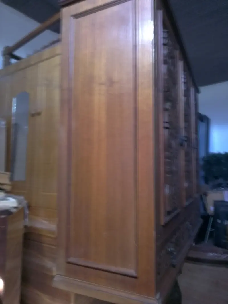 Armario de madera roble tallada vintage - 4