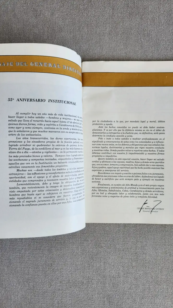Revista de Carabineros, 55° aniversario - 3