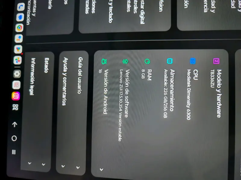 Lenovo Tab 11" 5G (256GB / 8GB RAM) - Excelente es - 3