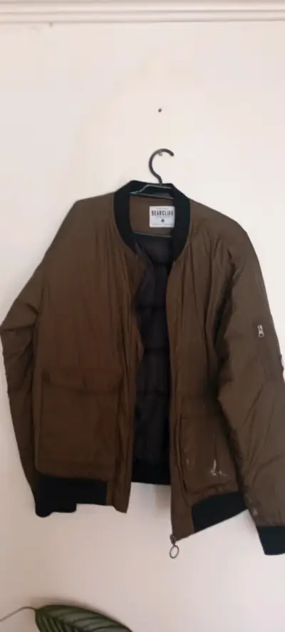 Chaqueta bomber marrón para hombre - miniatura 1
