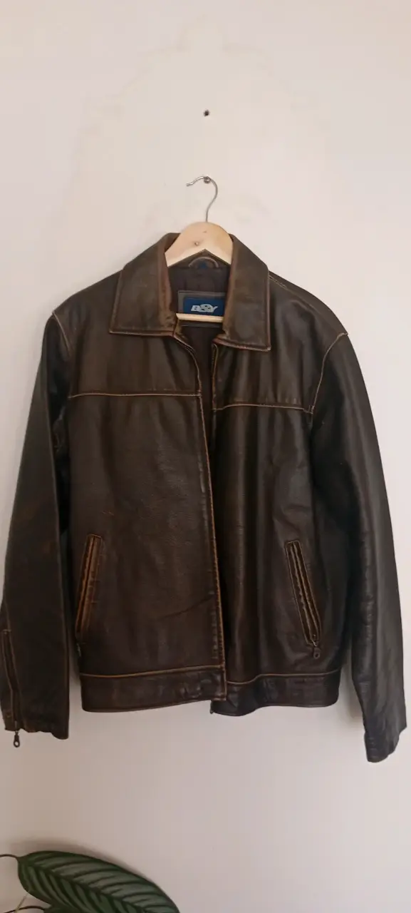 Chaqueta bomber marrón para hombre - 5