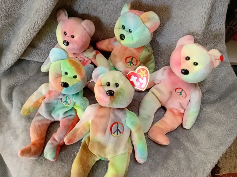 Peluches Beanie Babies Ty multicolor colección - 4