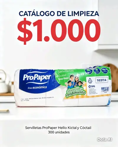 Servilletas ProPaper Línea Económica 300 Unidades - miniatura 1