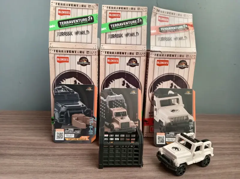 Set de vehículos Jurassic World Blokees - 1