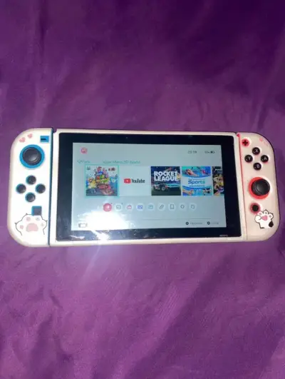 Nintendo switch con carcasa de gatito + Accesorios - miniatura 1